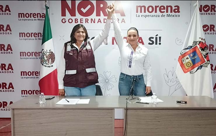 Declina candidata de PT-PVEM a favor de Morena en Aguascalientes | Eje Central