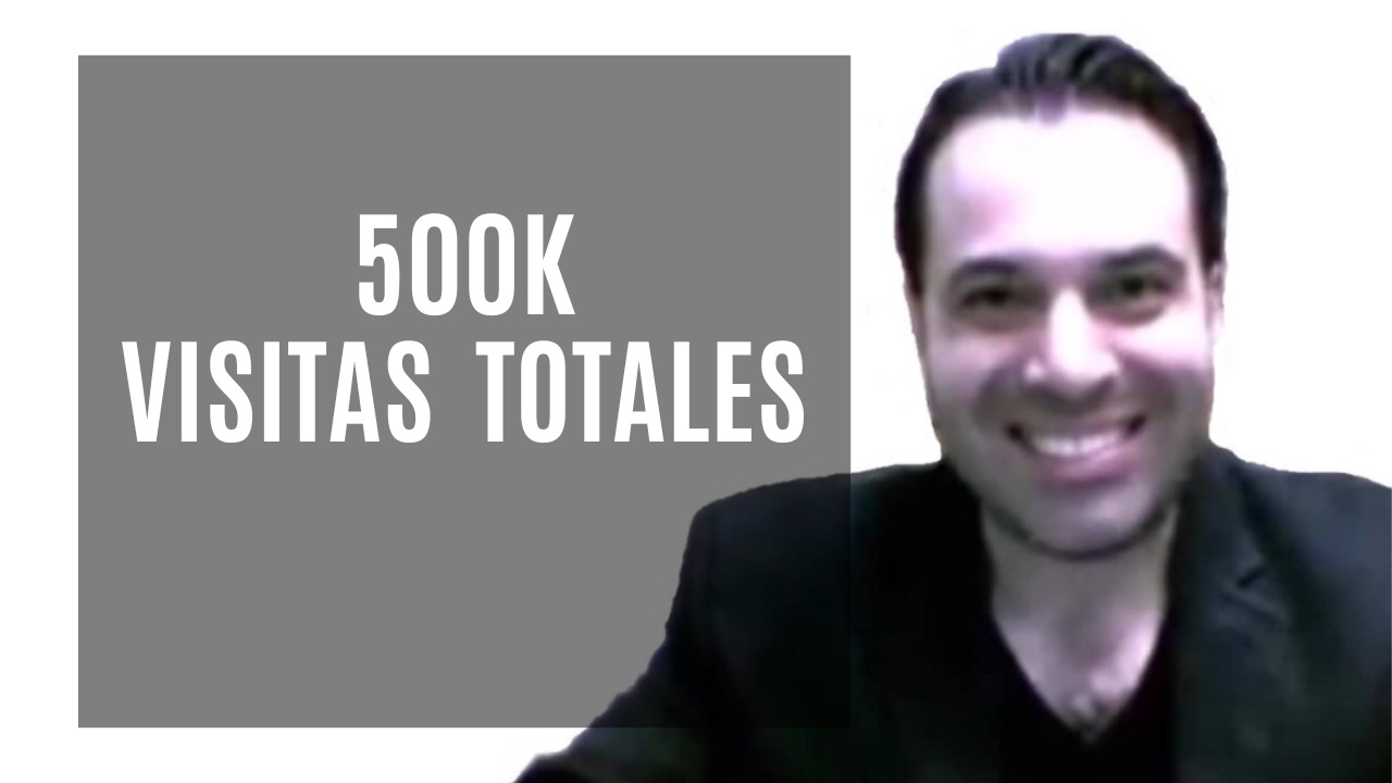 ¡Gracias!: 500 MIL visitas totales a nuestro sitio