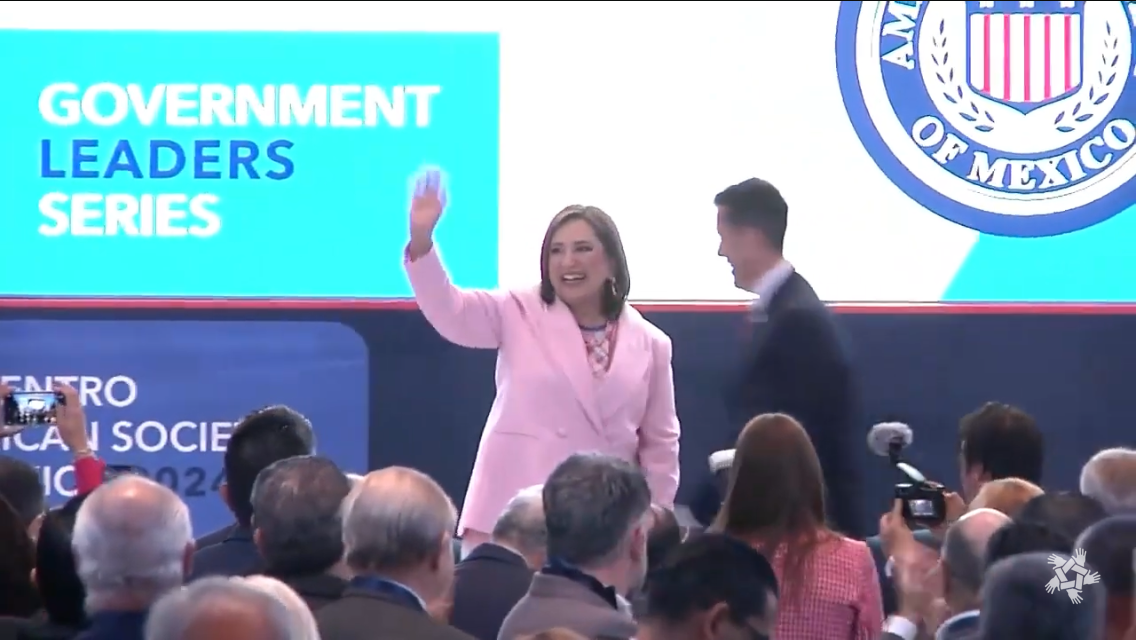 VIDEO: Así reciben a #XóchitlGálvez en «Encuentro American Society of Mexico» en EUA | Sociedad Civil México