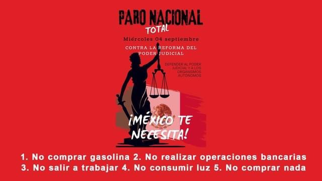 #PARONACIONAL: Hoy miércoles 4 de septiembre de 2024 #HAZPARO | #PARONACIONALTOTAL