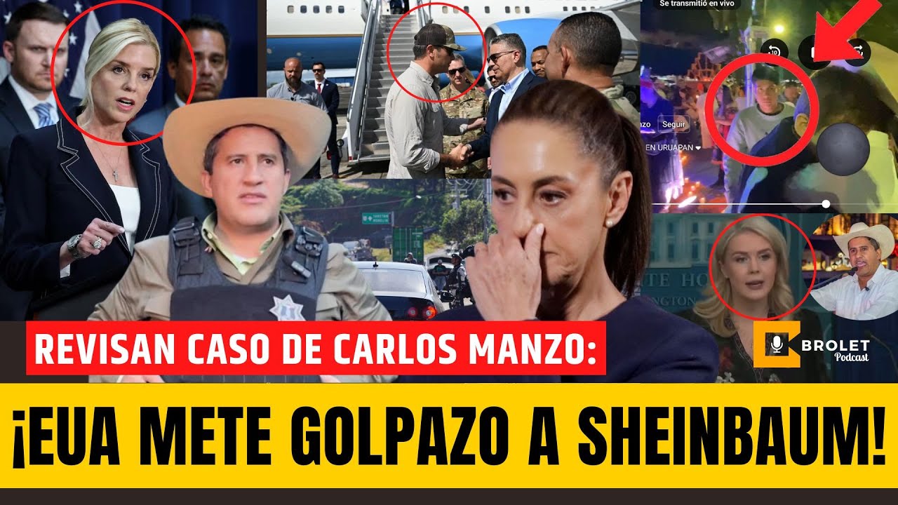 ¡GOLPE INTERNACIONAL VS #SHEINBAUM! ¡#WASHINGTON REVISA CASO de #CARLOSMANZO! ¡TIEMBLAN en PALENQUE! | Brolet