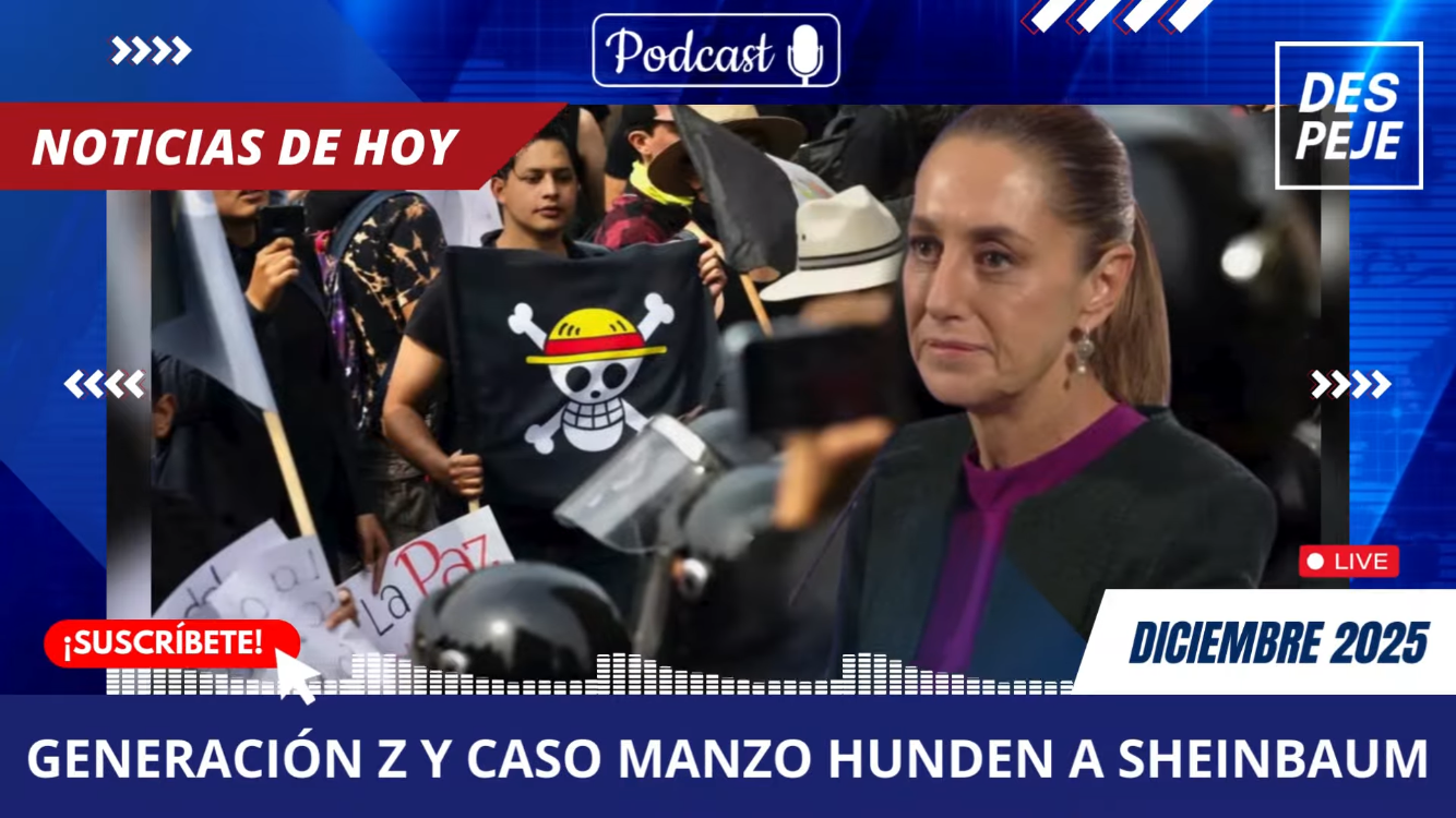 #GeneraciónZ y caso #CarlosManzo hunden a #Sheinbaum | #Despeajando