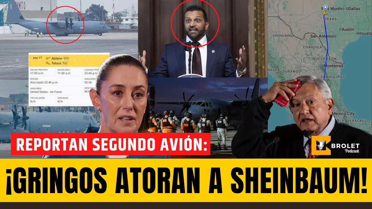 #Sheinbaum ocultó segundo avión militar de EUA | #Brolet #INFOPOLÍTICA